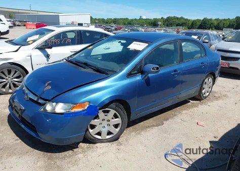 2008 Honda Civic Lx from USA, damaged, VIN 1HGFA16508L018705